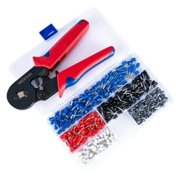 Wire Ferrule Crimping Tool Set with 500 Ferrules