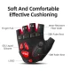 Rockbros S169BR S Cycling Gloves with Gel Inserts, Black/Red