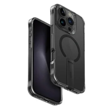 Uniq Eleva Case with Vertica Stand for iPhone 16 Pro, Black