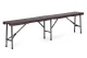 MultiGarden Folding Banquet Table 180 cm + 2 Benches, Brown