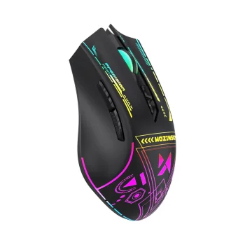 Wozinsky WMGB-3200 Wireless Optical Gaming Mouse with RGB Lighting - Black