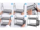 Two-Tier Kitchen Organizer with Basket, Black