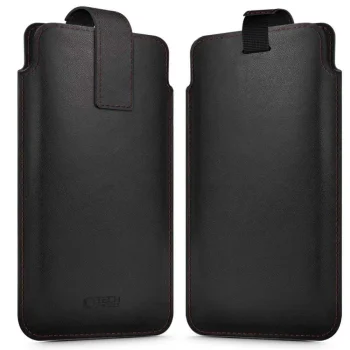 Tech-Protect SM65 Pouch Case for 6.0-6.9" Smartphones, Black/Red