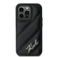 Karl Lagerfeld iPhone 13 / 13 Pro Case Diagonal Quilted Script, Black