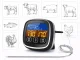 Digital Meat Thermometer with Probe and Touchscreen, White