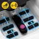 4Fizjo 1544 LITE Foldable Foot Spa Massager, White/Black