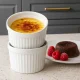 Ruhhy 00025705 Heat-Resistant Ceramic Ramekins, 6 Pcs, White
