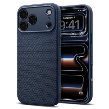 Spigen iPhone 17 Pro Case Liquid Air, Navy Blue