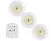 Wireless COB LED Lights with Remote Control, 3 pcs