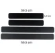 Car Door Sill Protective Stickers Carbon Black (4 Pcs)