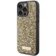 Guess iPhone 15 Pro Max Case Rhinestone Metal Logo, Yellow