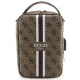 Guess 4G Printed Stripes Accessory Organizer Bag, Brown