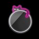 Sleeping Cat LED Neon Sign Wall Decor Forever Light FMNE03, Pink White