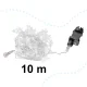 Ikonka Snowflake LED String Lights 10m 100LED, Cold White