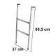 Universal 2-Step Metal Ladder for Garden Trampoline 86 cm