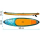 Inflatable SUP Paddle Board, Neo-Sport Aquasurf 170204, 320x84x15 cm