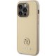 Guess iPhone 15 Pro Case 4G Metal Logo Strass, Gold