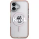 Karl Lagerfeld IML Choupette Sketch Logo MagSafe Case for iPhone 17, Pink