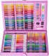 168-Piece Art Set for Drawing and Painting in a Portable Case, Pink