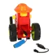 RC Jumping and Dancing Tractor Toy with Sound, Red