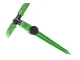 DIVODV Garden Sprinkler on Spike 360° 3-Arm Green
