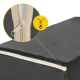 4FIZJO Massage and Rehabilitation Wedge 40x50x20 cm, Black