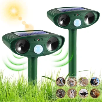 Solar Ultrasonic Repeller with Motion Sensor