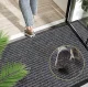 Absorbent Non-Slip Entrance Doormat 90x150 cm, Black