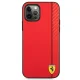 Ferrari iPhone 12 Pro Max Case On Track Carbon Stripe, Red