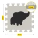 4Fizjo 721 Foldable Educational Puzzle Play Mat for Kids 150 x 150 cm, Grey