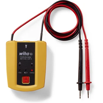 Continuity tester Wiha 45222, up to 400 V AC, CAT II, Yellow/Black