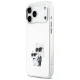 Karl Lagerfeld IML Aquarelle Karl & Choupette & Logo MagSafe Phone Case Cover iPhone 17 Pro Max - White
