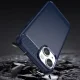 Dėklas iPhone 14 Carbon Case, lankstus TPU gelinis nugarėlės dėklas, mėlynas