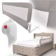 Fold Down Safety Bed Rail Guard 200 cm, Grey