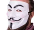 Guy Fawkes Mask V for Vendetta Anonymous Halloween Costume, White