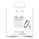 Puro Icon Case for AirPods 4 with Carabiner, White