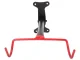 Wall Mounted Bicycle Holder with 2 Hooks, Black