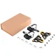Rockbros LP-RD2BK Shimano SPD-SL Road Pedals with Yellow Cleats - Black/Silver