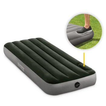 Intex 64760 Single Air Mattress 191x76x25 cm with Built-in Foot Pump