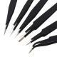 Tweezers Set, Straight and Angled, 6 Pcs