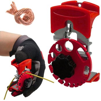 Manual Wire Stripper Tool with Adjustable Blade for Cable Insulation