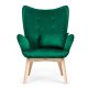Sofotel Norse Lounge Chair with Footstool, Dark Green