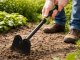 Small Hand Garden Hoe DIVO for Weeding and Cultivating, black-green