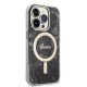Guess Marble MagSafe Bundle for iPhone 14 Pro: Case + Charger, Black