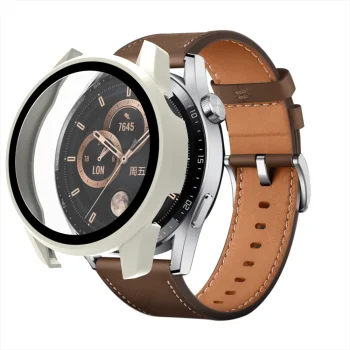 Protective Glass with Case for Huawei Watch GT3 42mm White