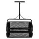 Compost and Fertilizer Spreader LUARO Garden Mesh Roller, black