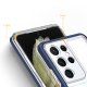 Hybrid Armor Samsung Galaxy S23 Ultra vāciņš Clear 3in1, caurspīdīgs ar zilu rāmi