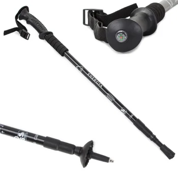 Nordic Walking and Trekking Pole (1 pc), Black