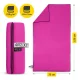4FIZJO Quick-Drying Microfiber Towel 130 x 75 cm, Pink