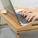 Ruhhy Folding Bamboo Breakfast Tray Table
